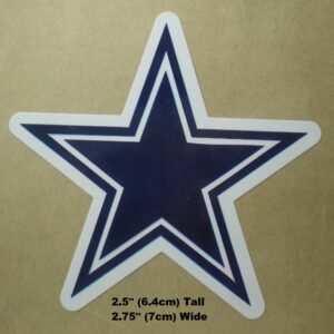Dallas Cowboys NFL Football Indoor Craft Use Stickers