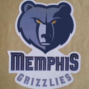 Memphis Grizzlies NBA Basketball Team Logo Craft Stickers Indoor Use only about 2” to 4”