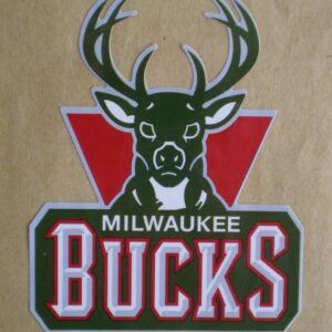 Milwaukee Bucks NBA Basketball Team Logo Craft Stickers Indoor Use only about 2” to 4”