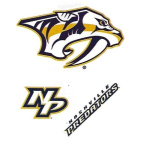 Nashville Predators NHL Hockey Team Logo Craft Stickers Indoor Use only about 2"