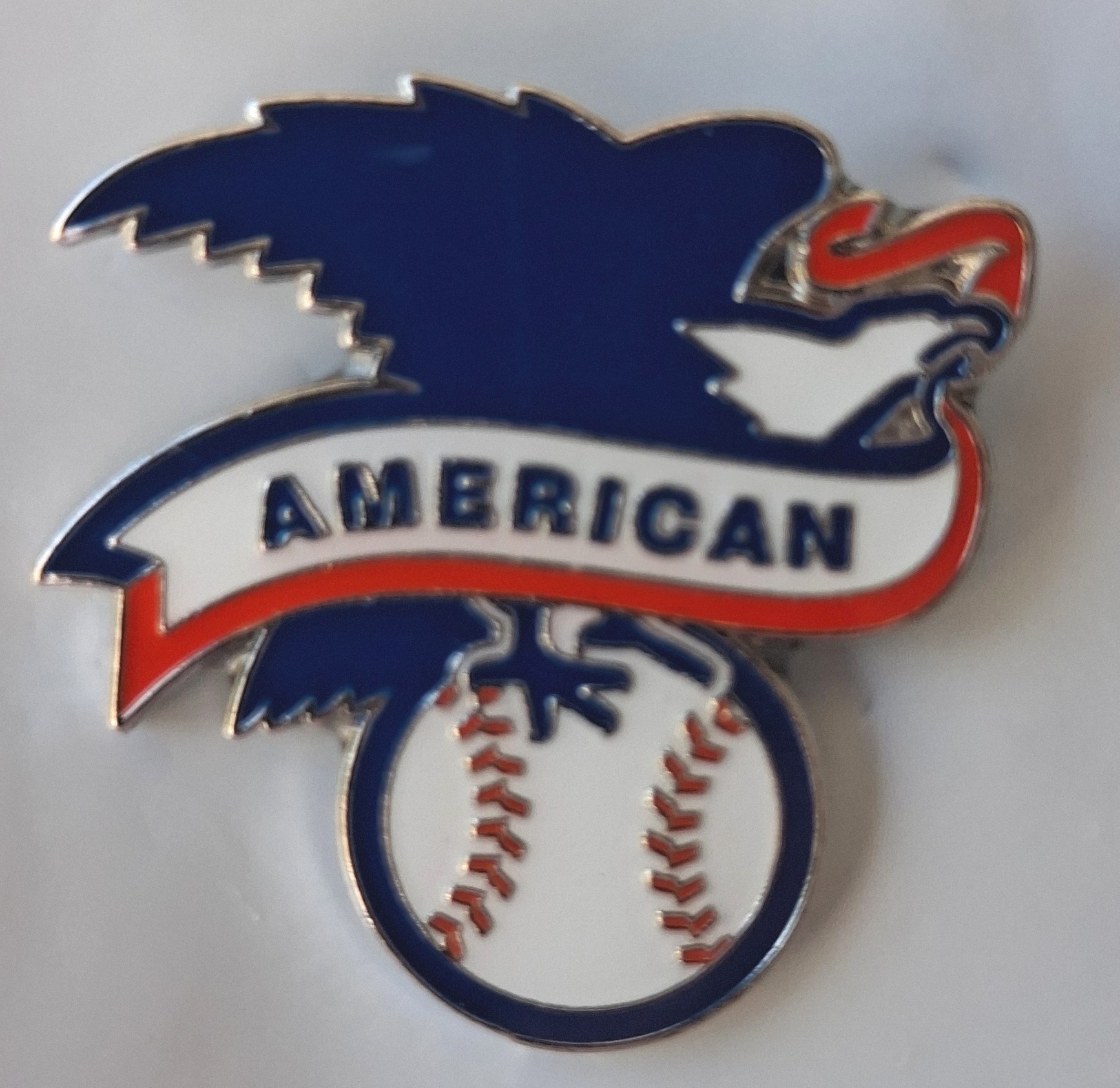 MLB Baseball American League Logo Hat Lapel Pin about 1" High - Image 2