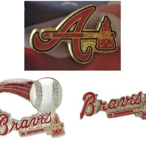 Atlanta Braves MLB Baseball Team Logo Hat Lapel Pin about 1" Wide