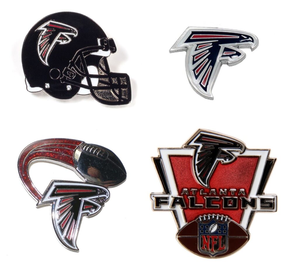 Atlanta Falcons NFL Football Hat Lapel Pin with Team Logo about 1.25”