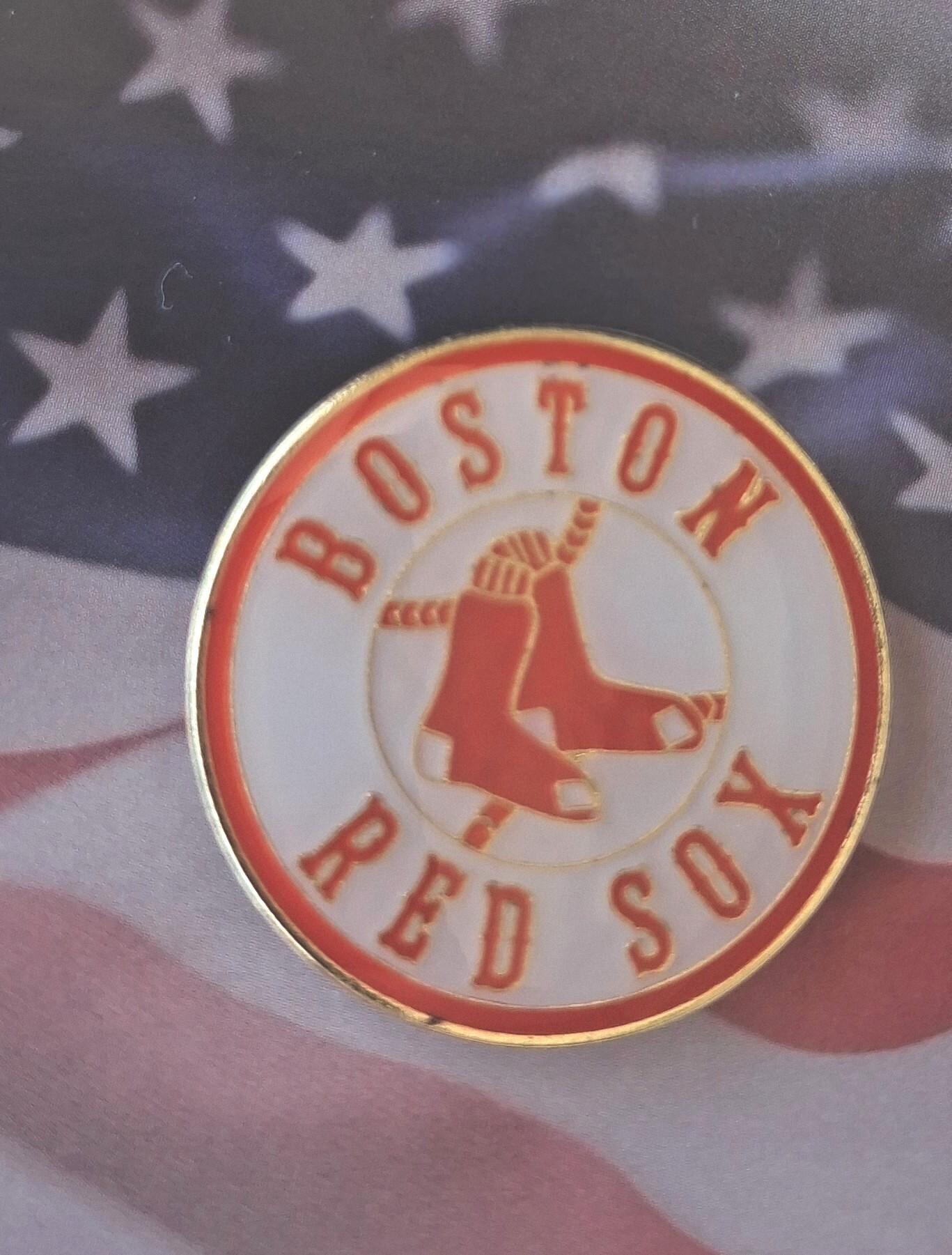 Boston Red Sox MLB Baseball Hat Lapel Pin about 1" - Image 6