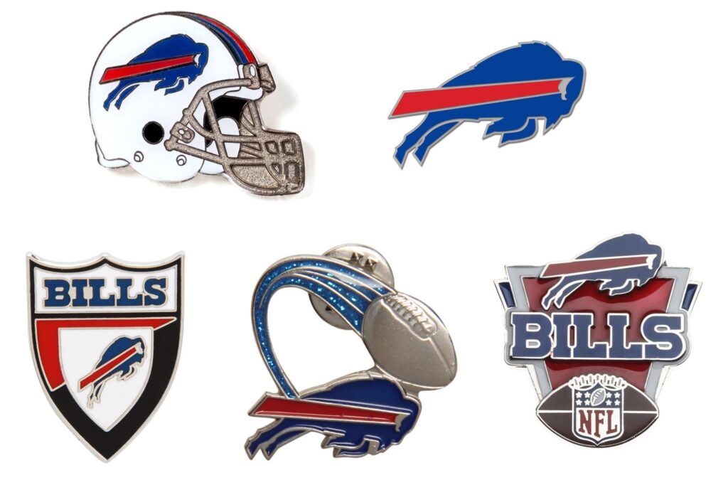 Buffalo Bills NFL Football Hat Lapel Pin with Team Logo about 1.25”