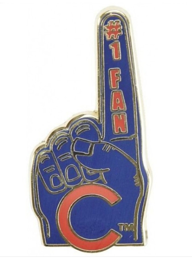 Chicago Cubs MLB Baseball Team Logo Hat Lapel Pin about 1" - Image 2