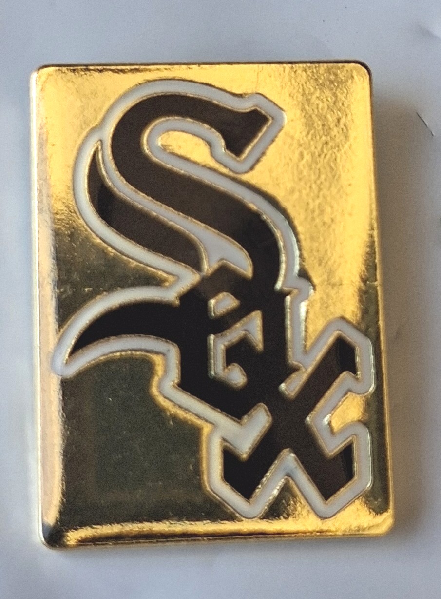 Chicago White Sox MLB Baseball Team Logo Hat Lapel Pin about 1" - Image 2