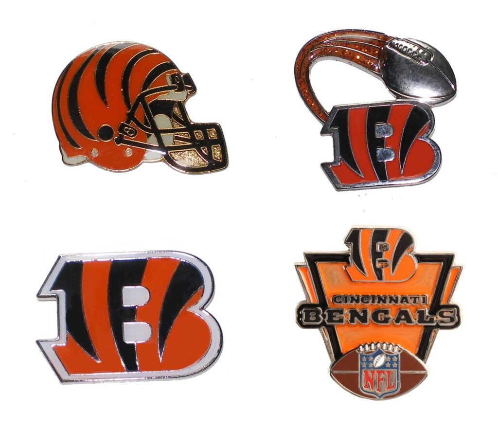 Cincinnati Bengals NFL Football Hat Lapel Pin with Team Logo about 1.25”
