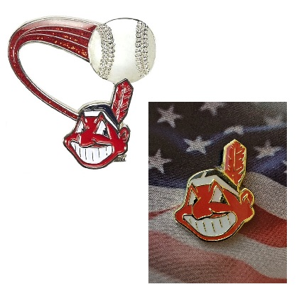 Cleveland Indians Guardians MLB Baseball Team Logo Hat Lapel Pin about 1"
