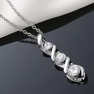 Cubic Zirconia Drop Pendant Chic Women Jewelry