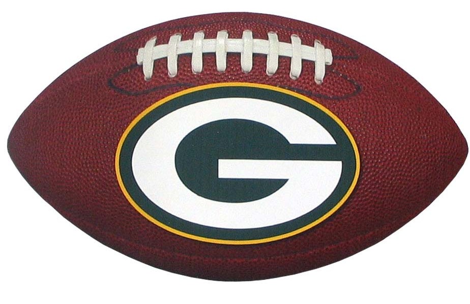 Green Bay Packers NFL Football Magnet with Team Logo 6" Outdoor Grade