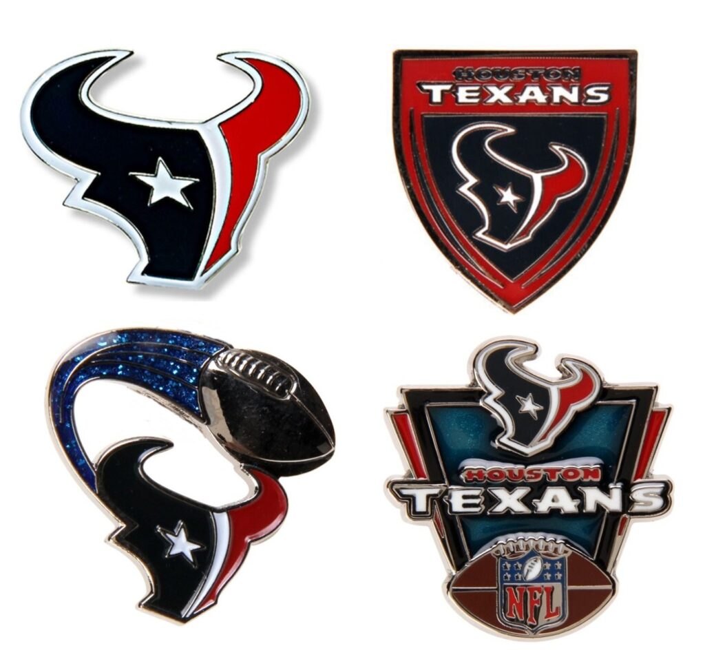 Houston Texans NFL Football Hat Lapel Pin with Team Logo about 1.25”