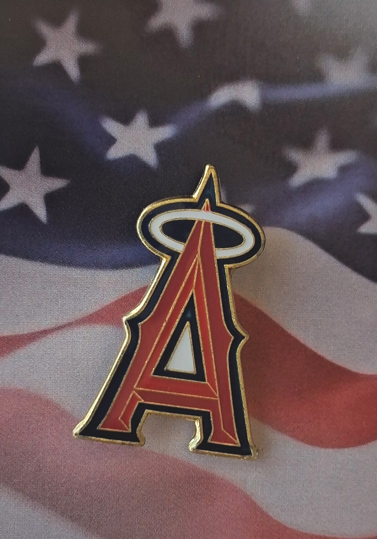 Los Angeles Angels MLB Baseball Team Logo Hat Lapel Pin about 1" - Image 2