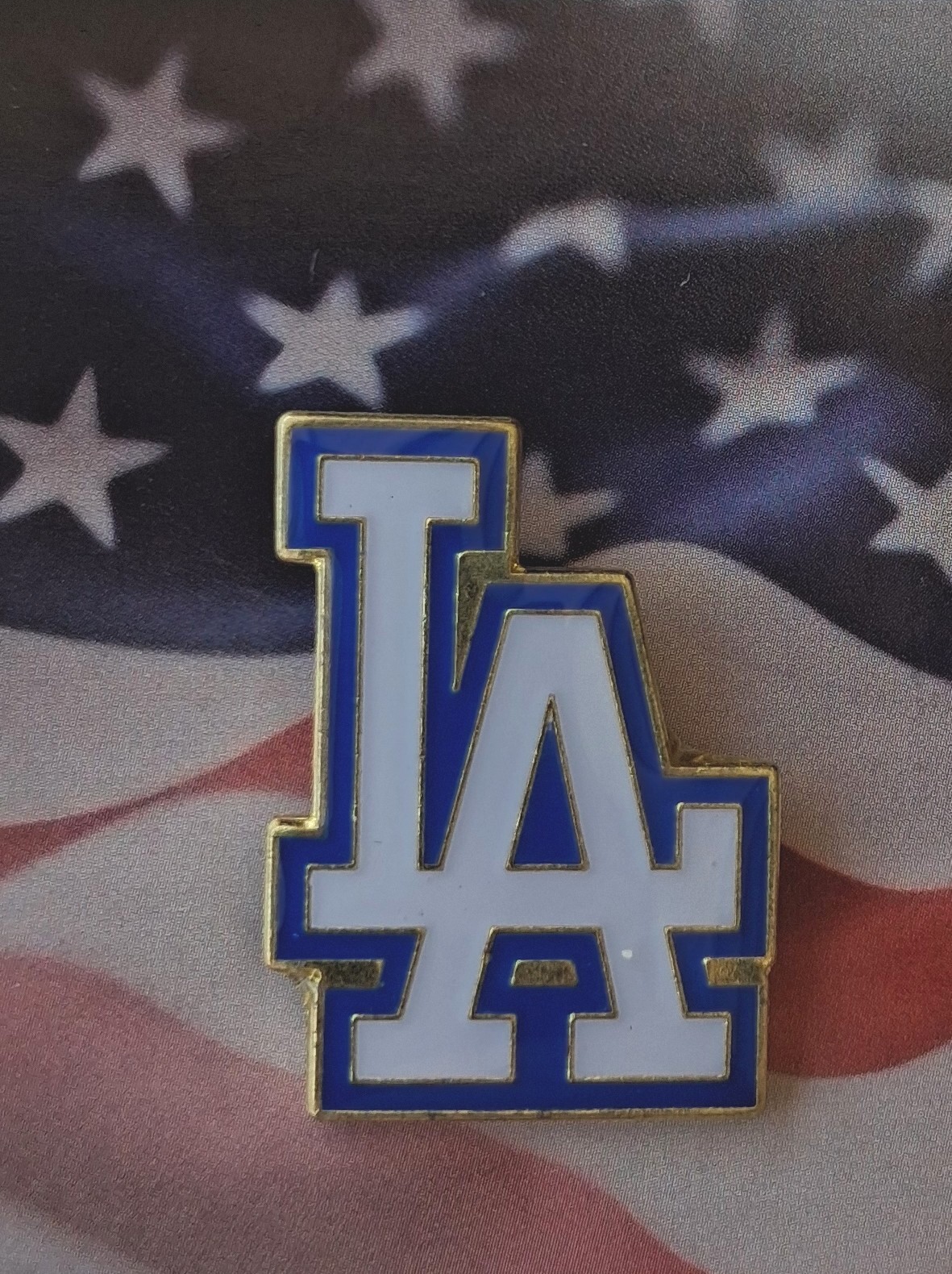 Los Angeles Dodgers MLB Baseball Team Logo Hat Lapel Pin about 1" - Image 3