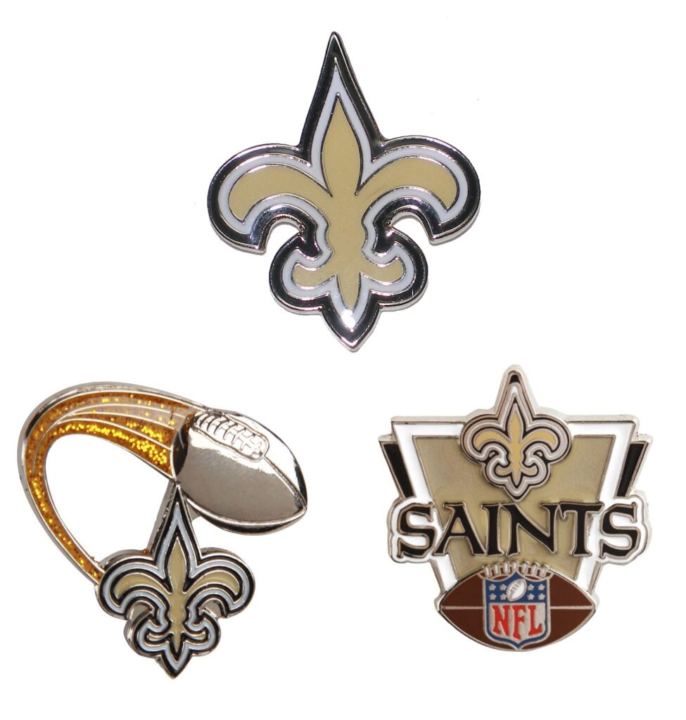 New Orleans Saints NFL Football Hat Lapel Pin with Team Logo about 1.25”