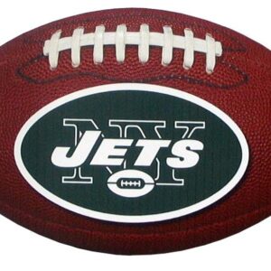 New York Jets NFL Football Magnet with Team Logo 6" Outdoor Grade