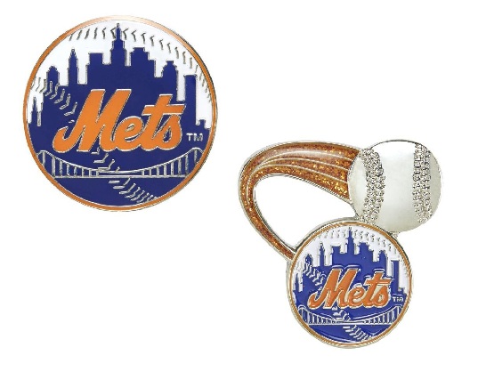 New York Mets MLB Baseball Team Logo Hat Lapel Pin about 1"