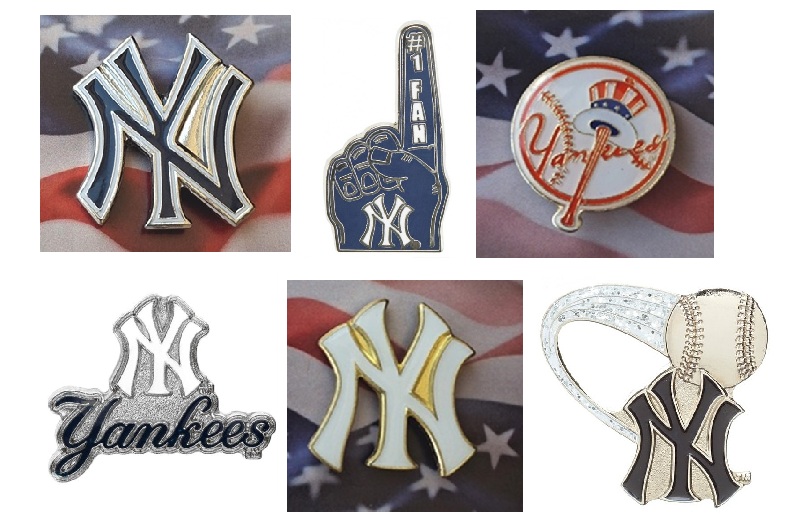 New York Yankees MLB Baseball Team Logo Hat Lapel Pin about 1"