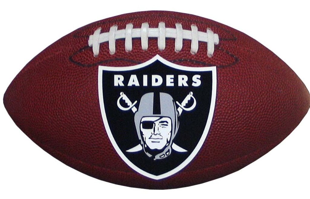 Las Vegas Raiders NFL Football Magnet with Team Logo 6" Outdoor Grade