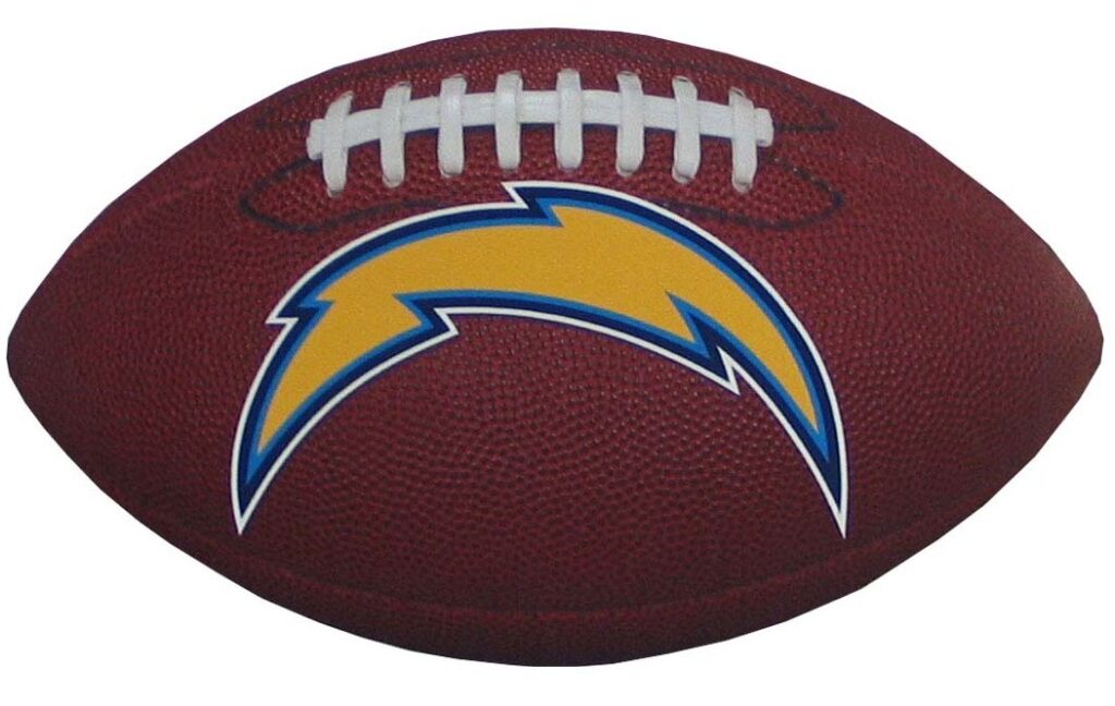 Los Angeles Chargers NFL Football Magnet with Team Logo 6" Outdoor Grade