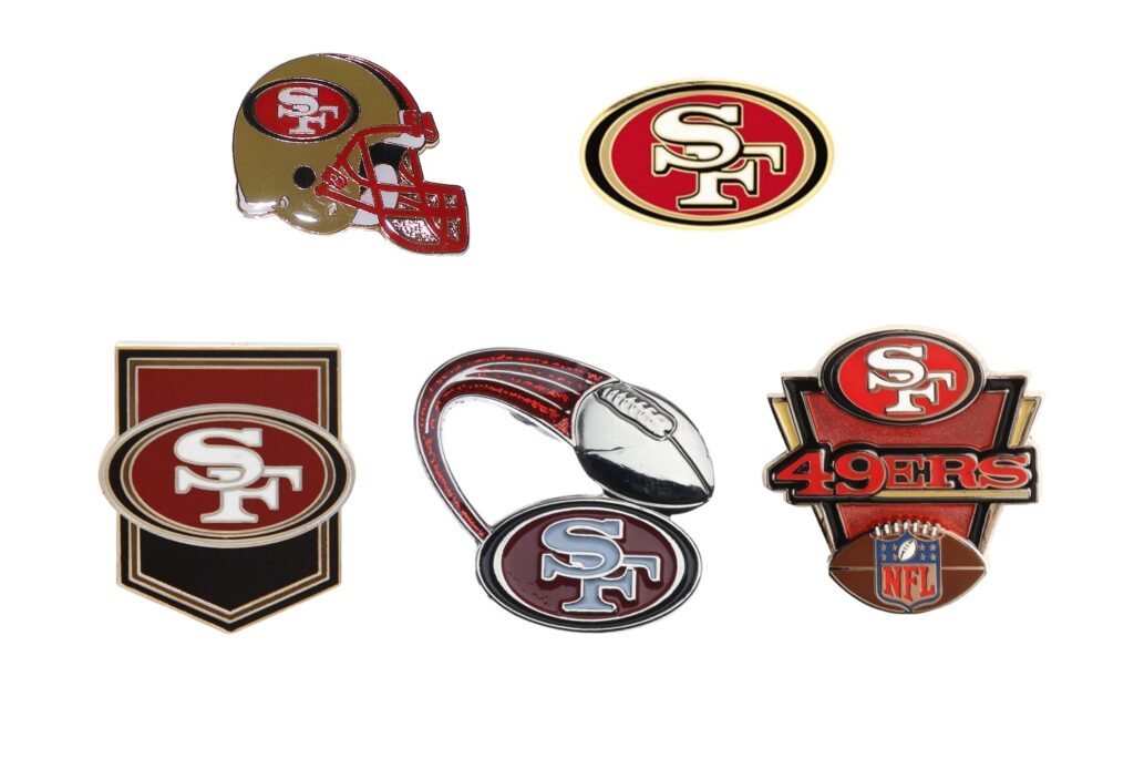 San Francisco 49ers NFL Football Hat Lapel Pin with Team Logo about 1.25”