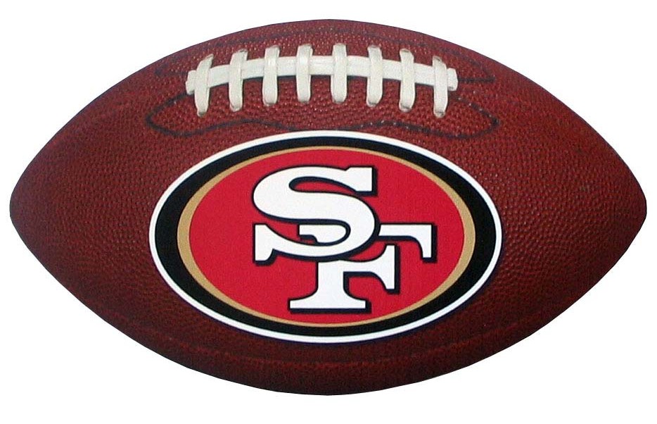 San Francisco 49ers NFL Football Magnet with Team Logo 6" Outdoor Grade