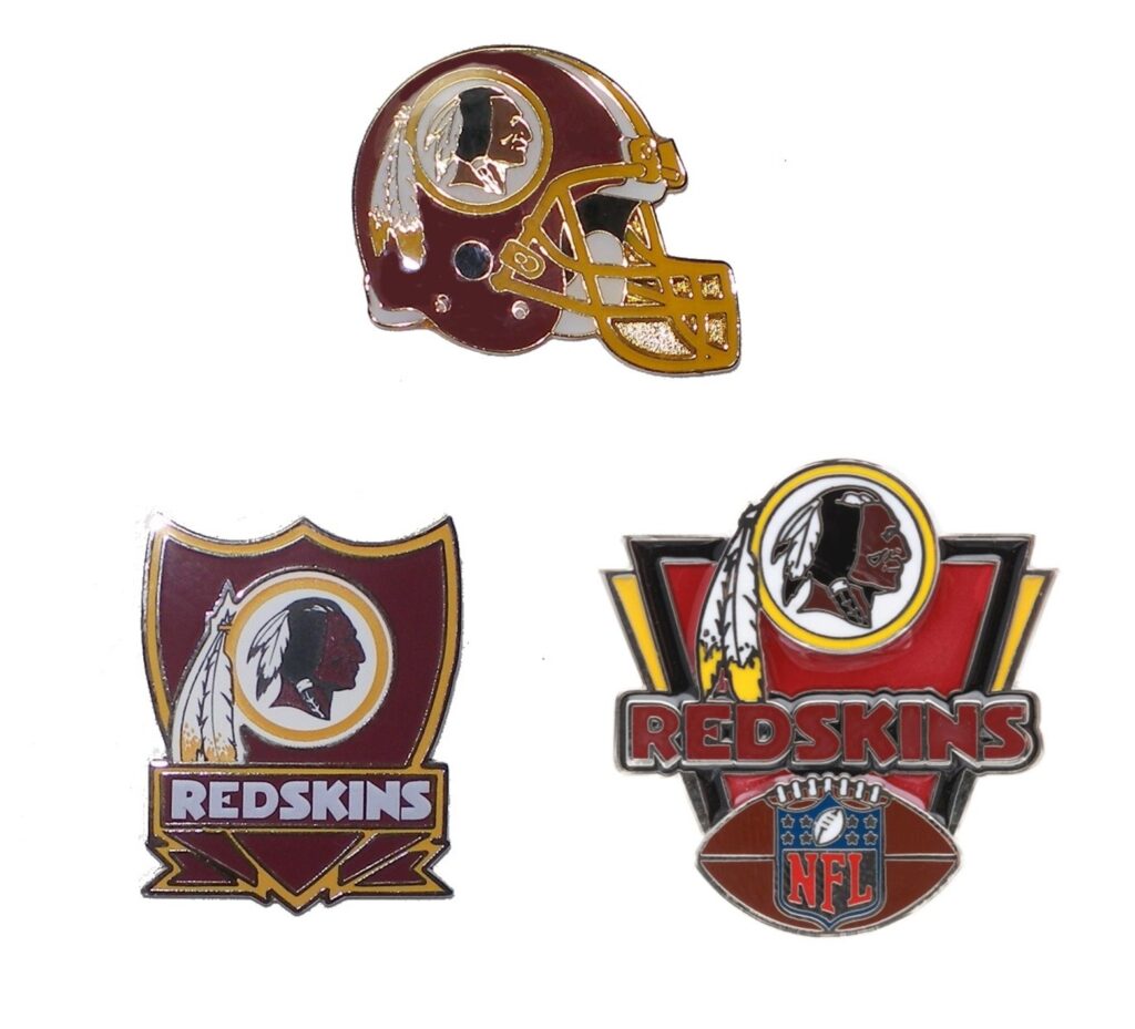 Washington Redskins NFL Football Hat Lapel Pin with Team Logo about 1.25”