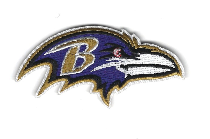 Baltimore Ravens NFL Football Team Logo Iron on Patches 2" to 3"