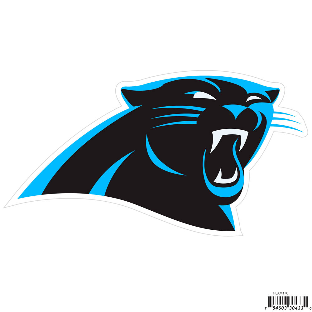 Carolina Panthers NFL Football Magnet Team Logo Design Outdoor Grade for Automobile, Trucks 7" Wide