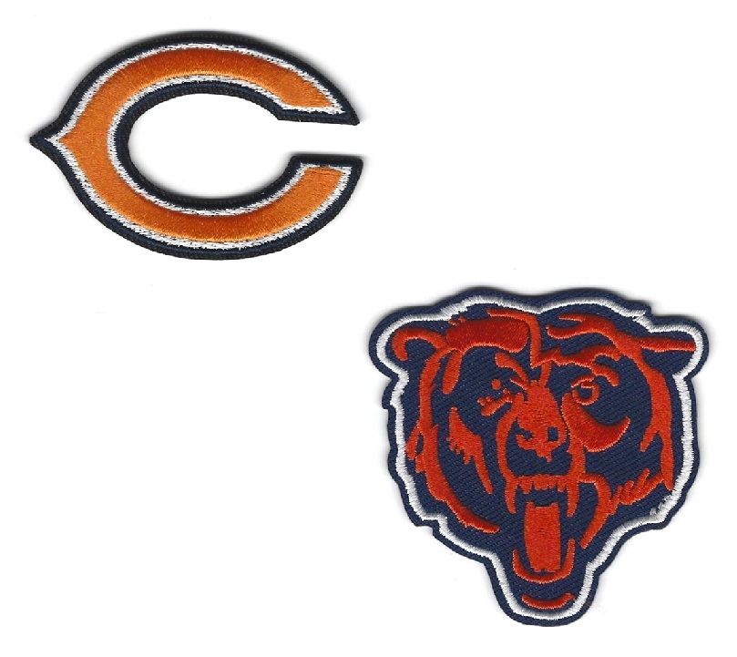 Chicago Bears NFL Football Team Logo Iron on Patches 2" to 3"