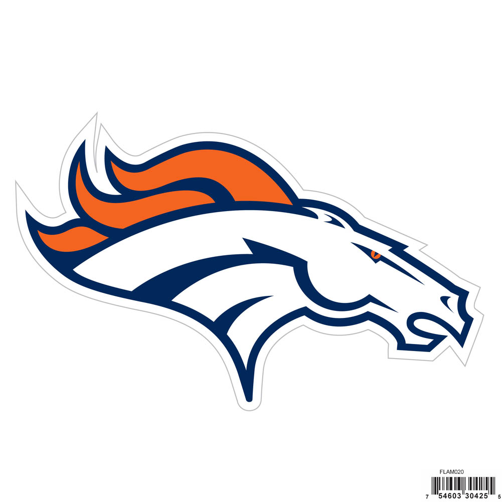 Denver Broncos NFL Football Magnet Team Logo Design Outdoor Grade for Automobile, Trucks 7" Wide