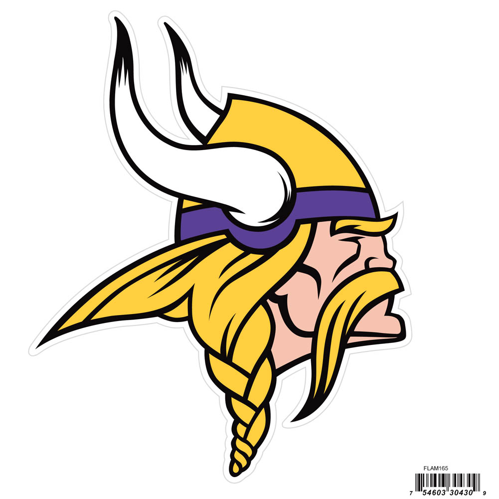 Minnesota Vikings NFL Football Magnet Team Logo Design Outdoor Grade for Automobile, Trucks 7.5" High