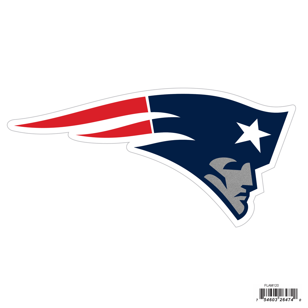 New England Patriots NFL Football Magnet Team Logo Design Outdoor Grade for Automobile, Trucks 7.25" High