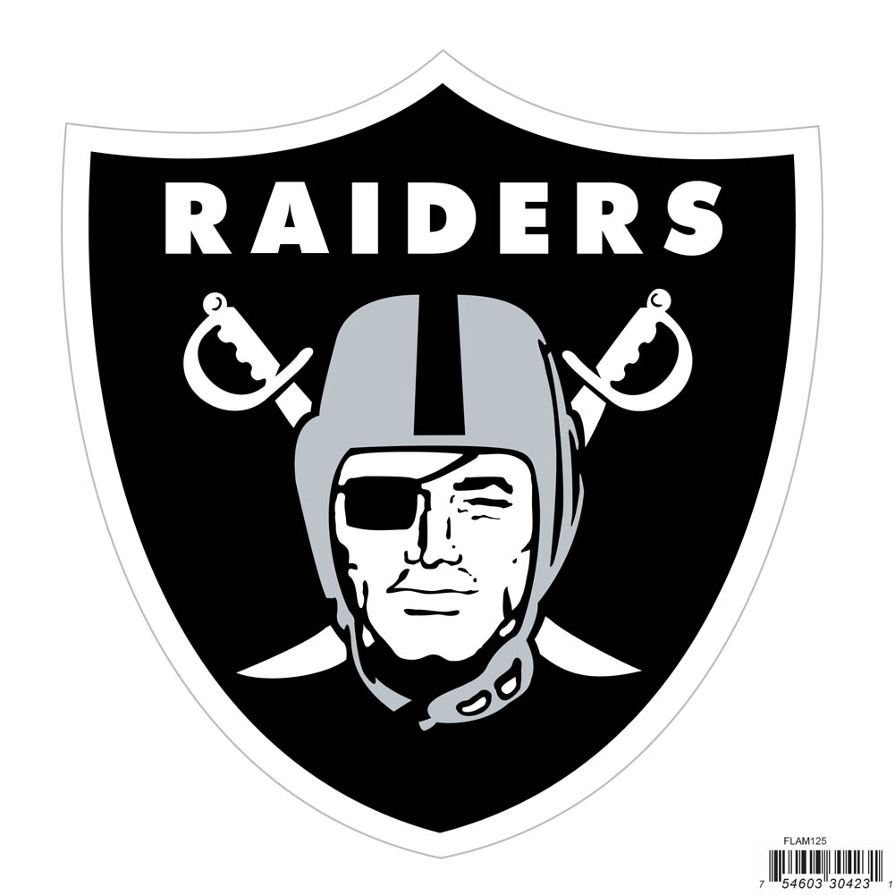 Las Vegas Raiders NFL Football Magnet Team Logo Design Outdoor Grade for Automobile, Trucks 7.5" High