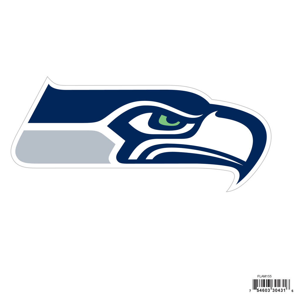Seattle Seahawks NFL Football Magnet Team Logo Design Outdoor Grade for Automobile, Trucks 6.75" Wide
